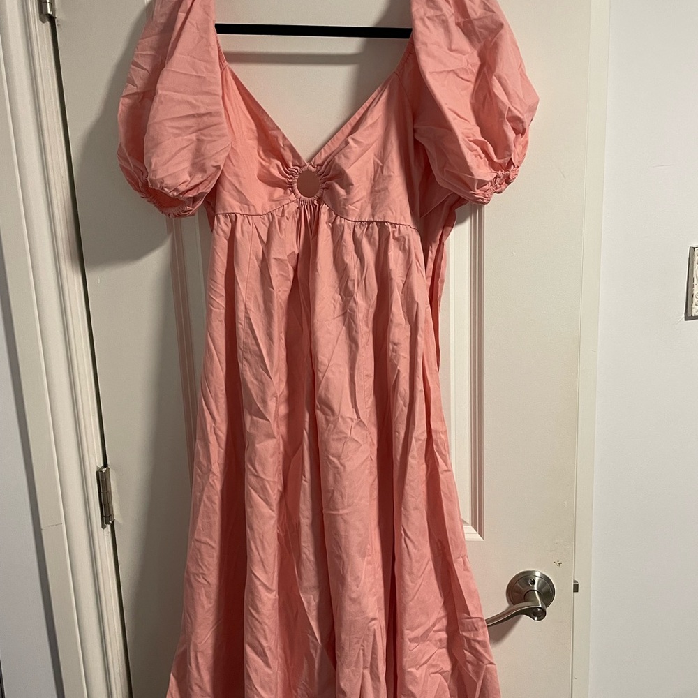 Abercrombie midi petite small key hole dress great for summer